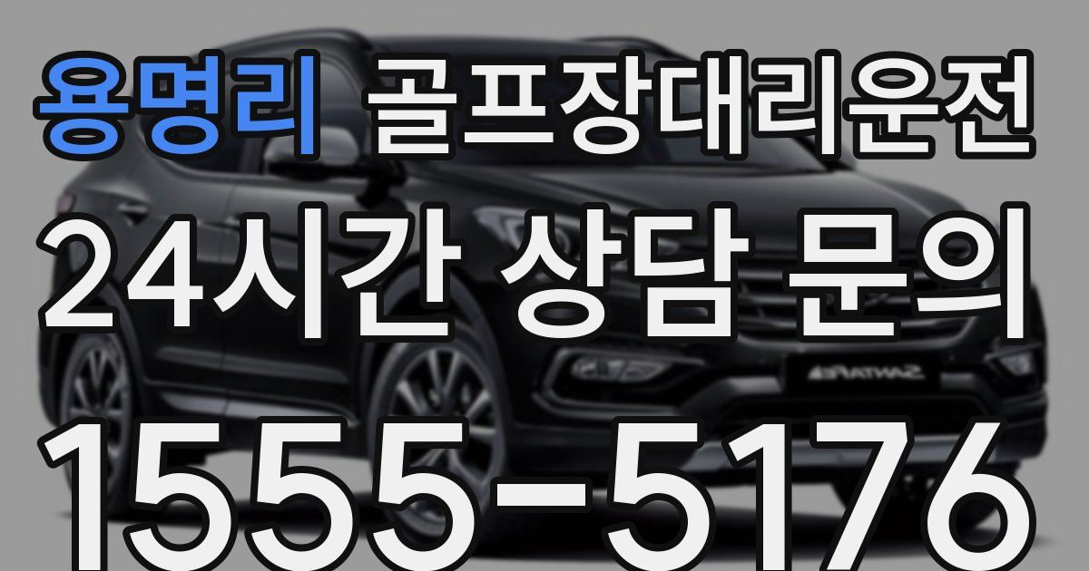 골프장대리운전 서비스