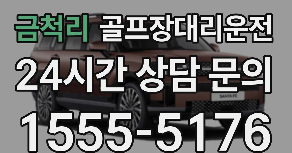 골프장대리운전 서비스