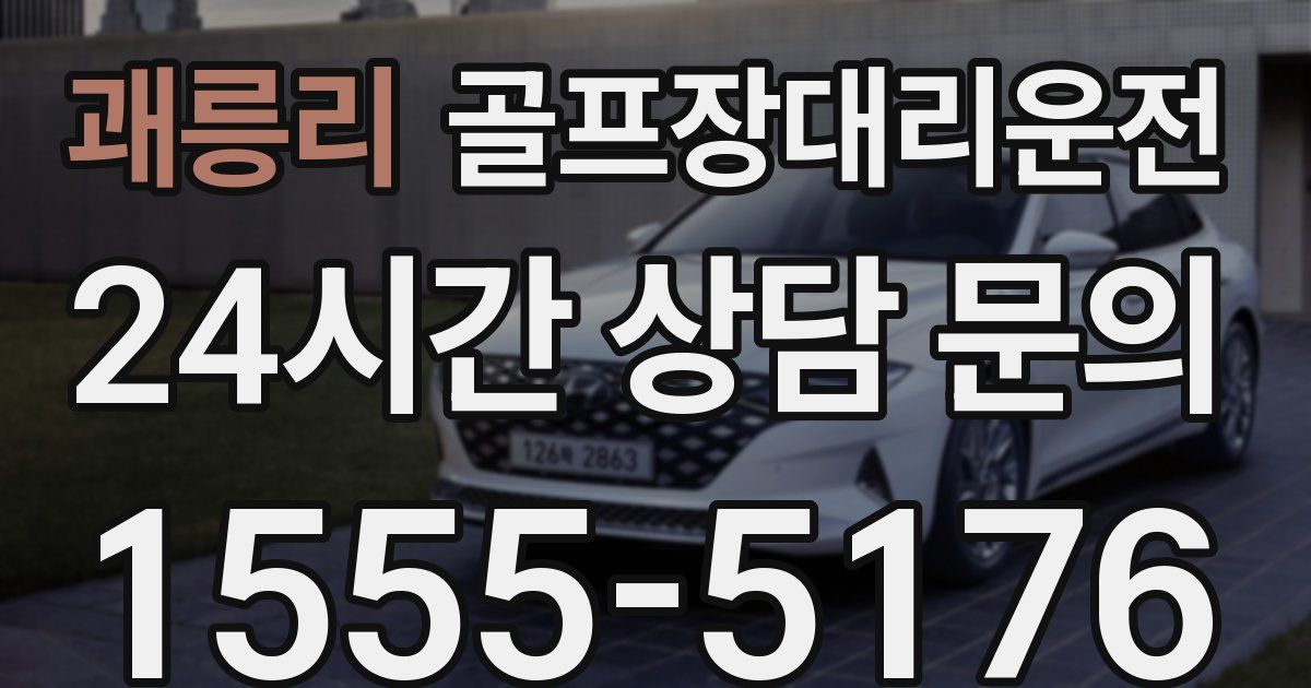 골프장대리운전 서비스