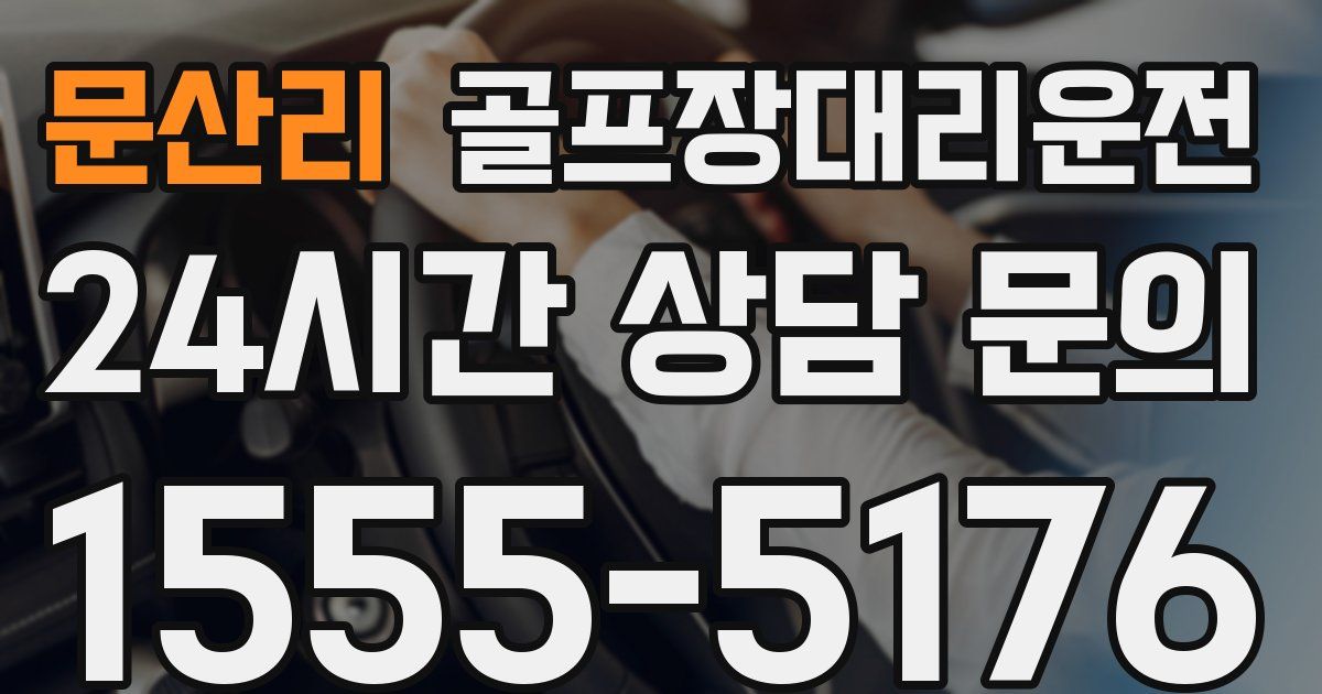 골프장대리운전 서비스