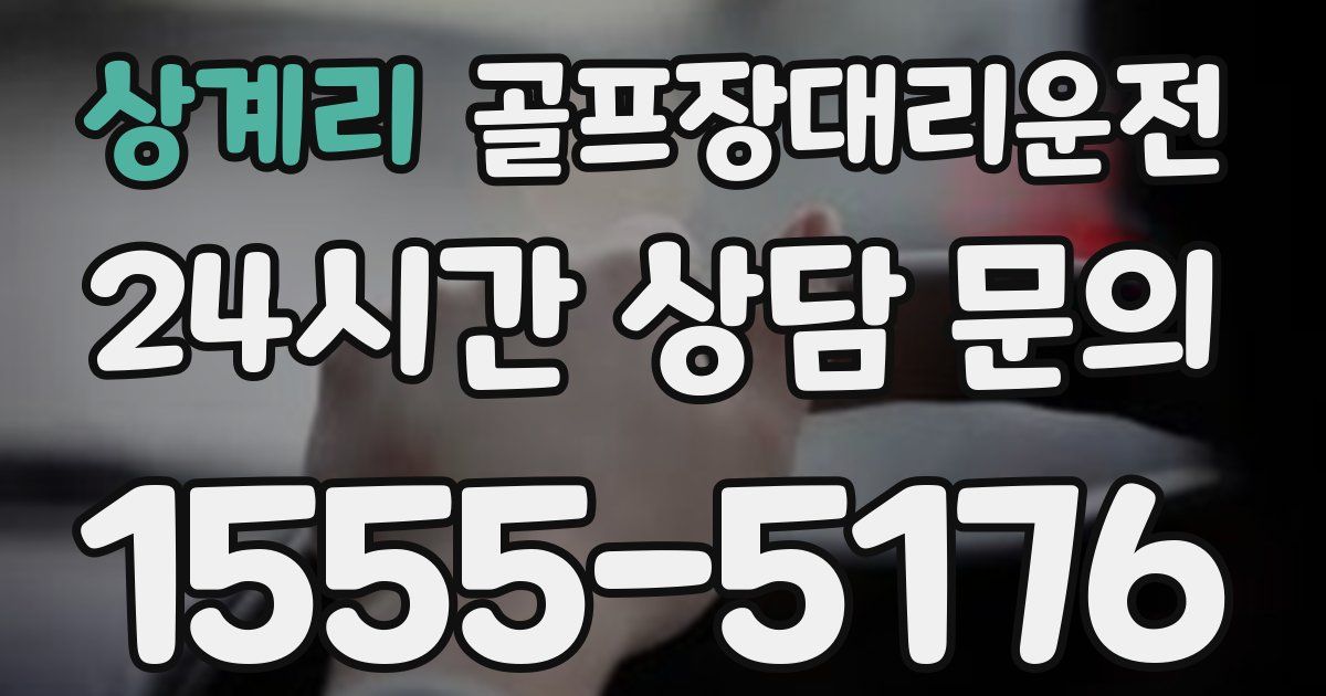 골프장대리운전 서비스