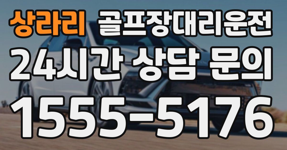 골프장대리운전 서비스