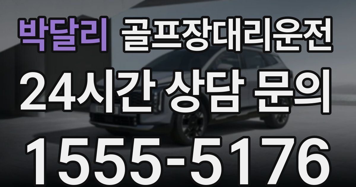 골프장대리운전 서비스