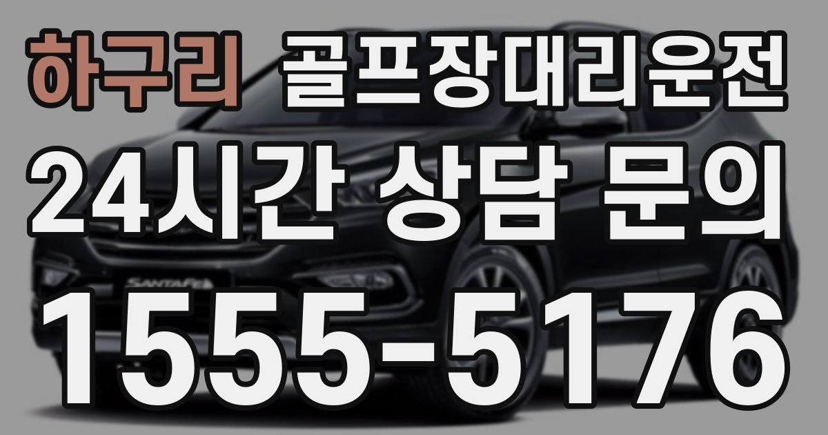 골프장대리운전 서비스