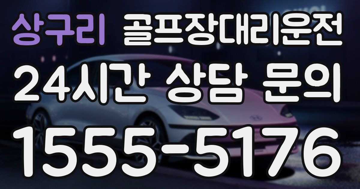골프장대리운전 서비스
