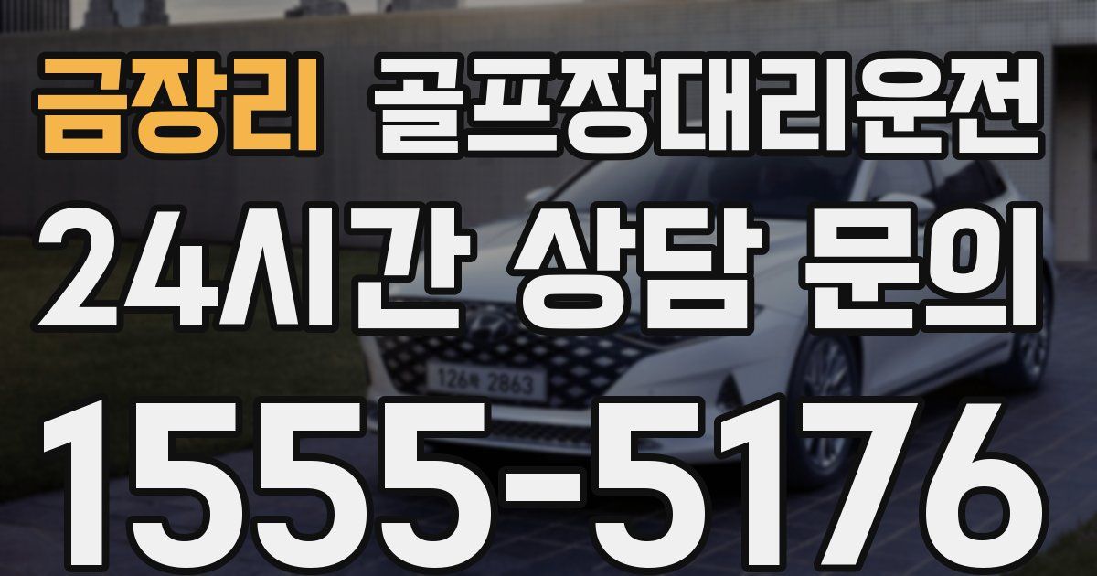 골프장대리운전 서비스
