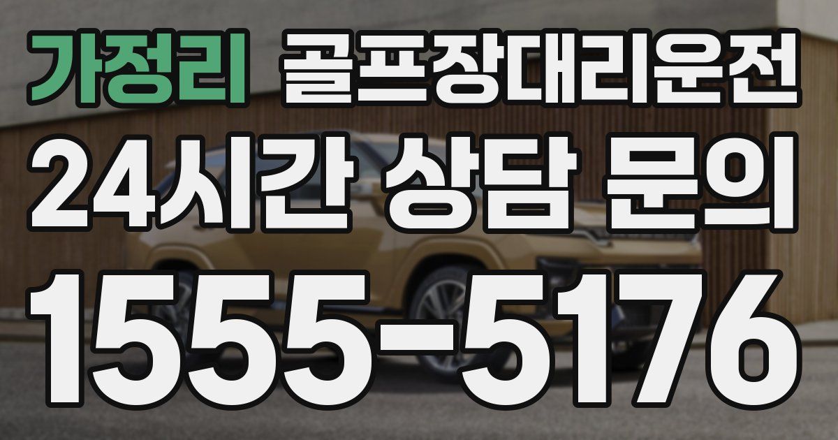 골프장대리운전 서비스