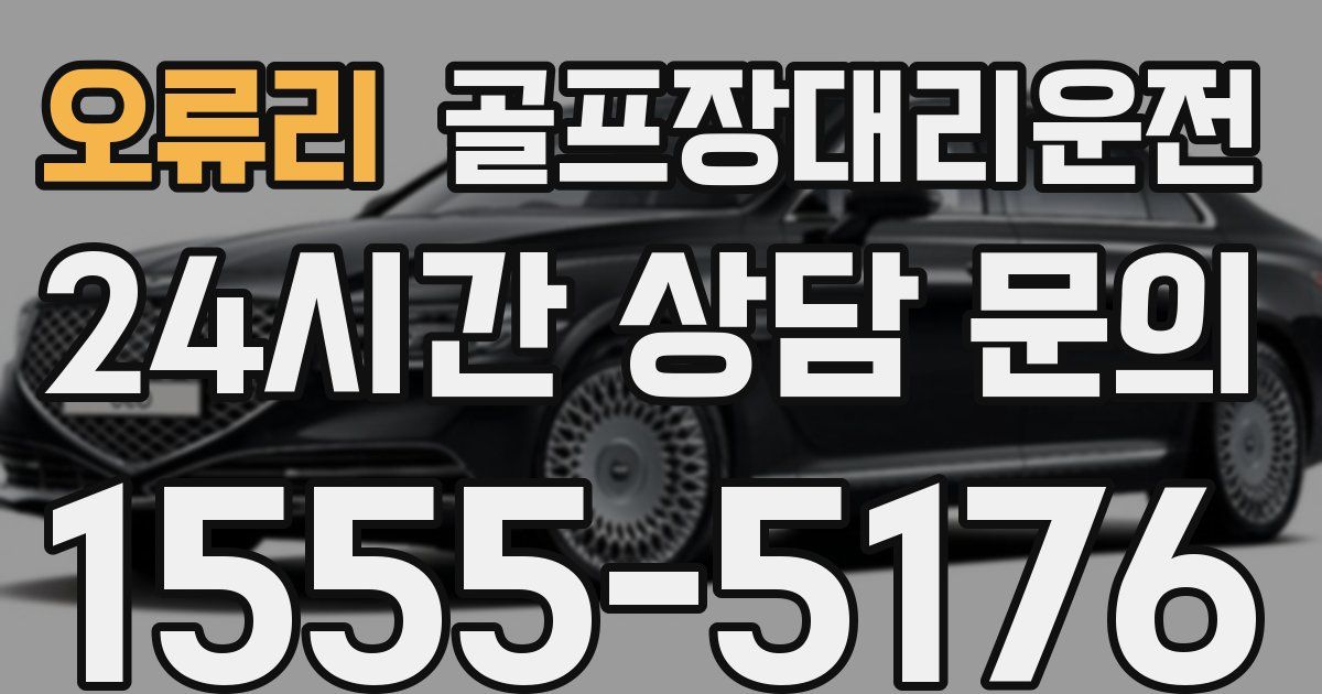 골프장대리운전 서비스