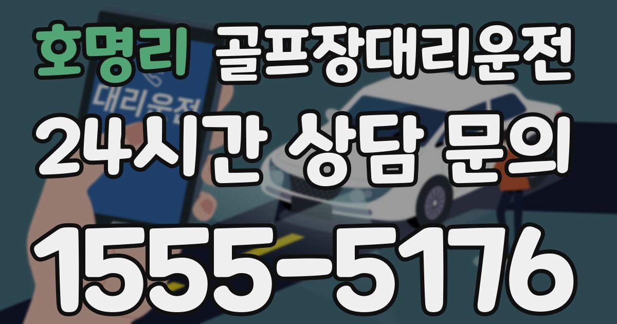 골프장대리운전 서비스