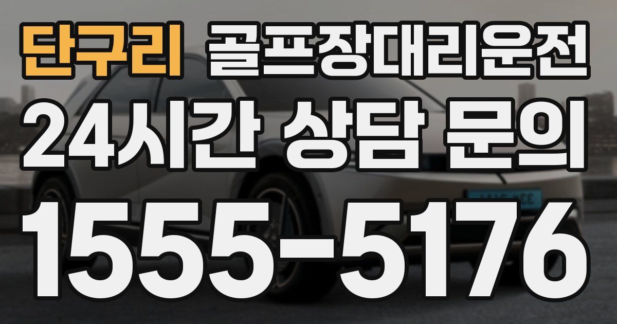 골프장대리운전 서비스