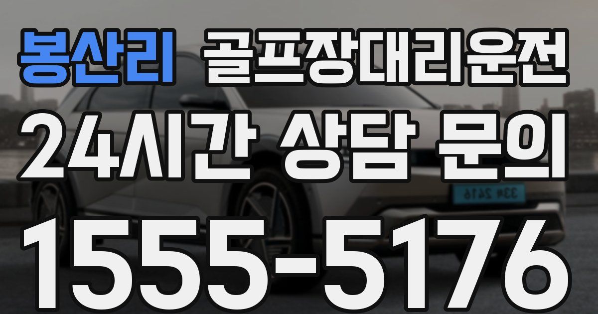 골프장대리운전 서비스