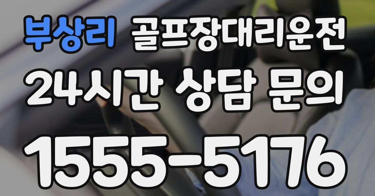 골프장대리운전 서비스