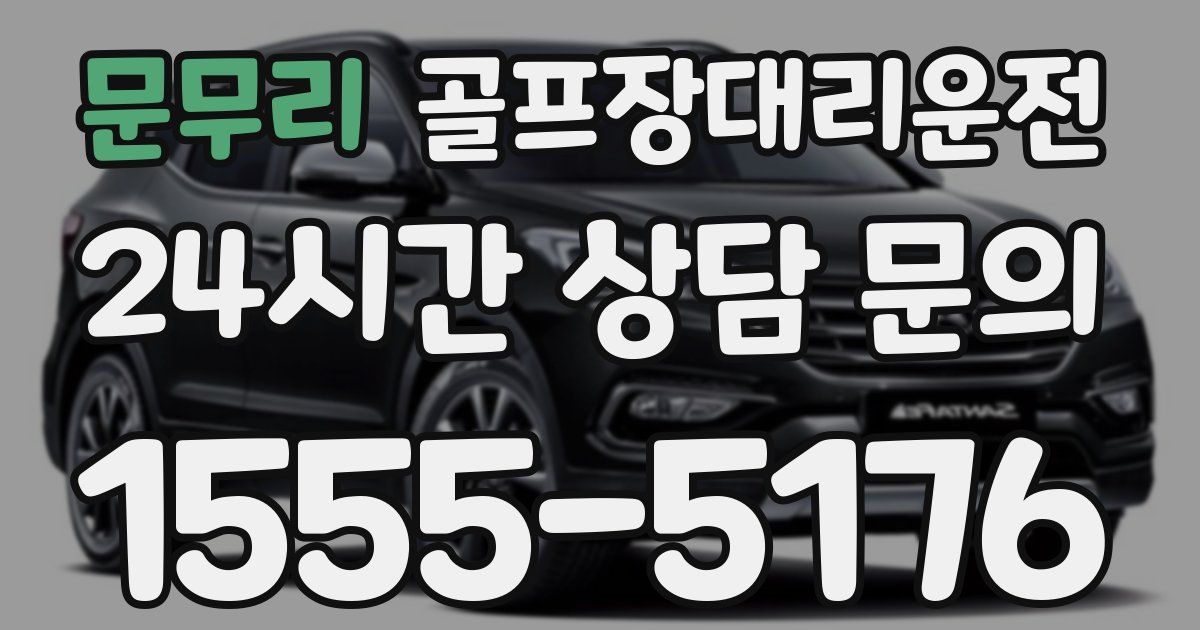 골프장대리운전 서비스