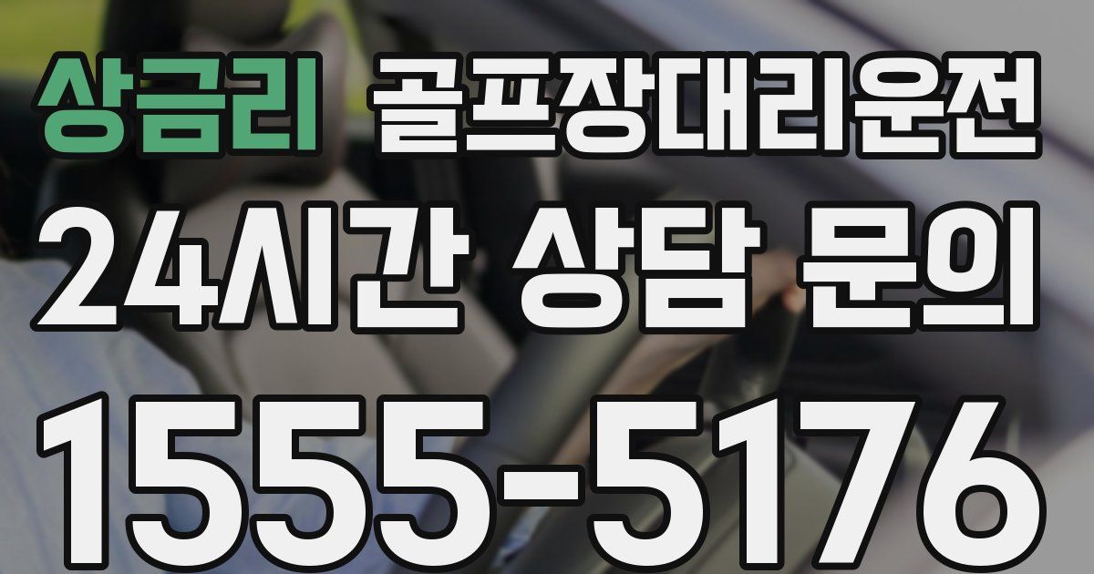 골프장대리운전 서비스