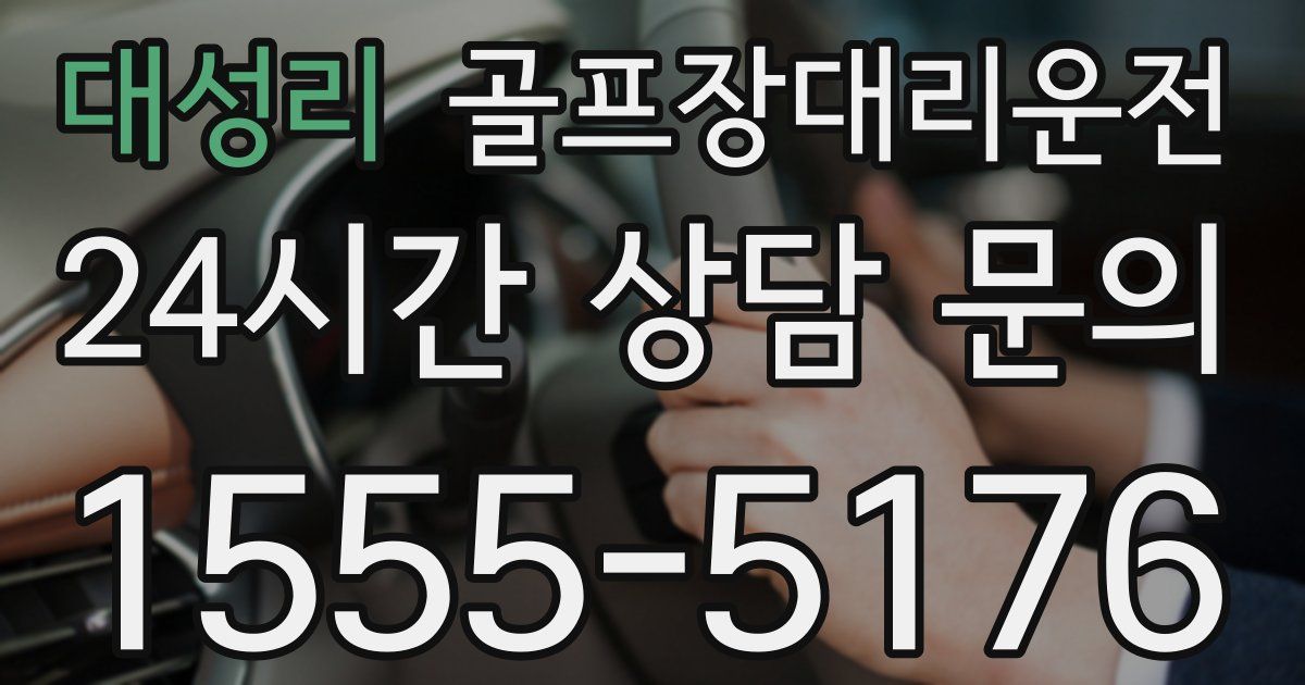 골프장대리운전 서비스