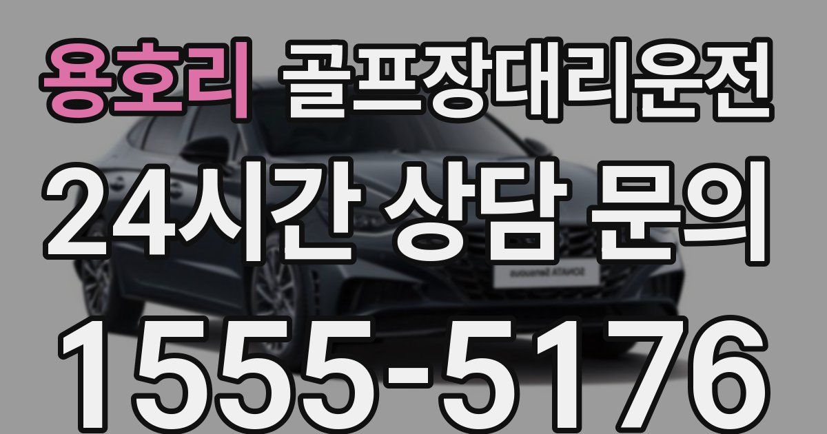 골프장대리운전 서비스