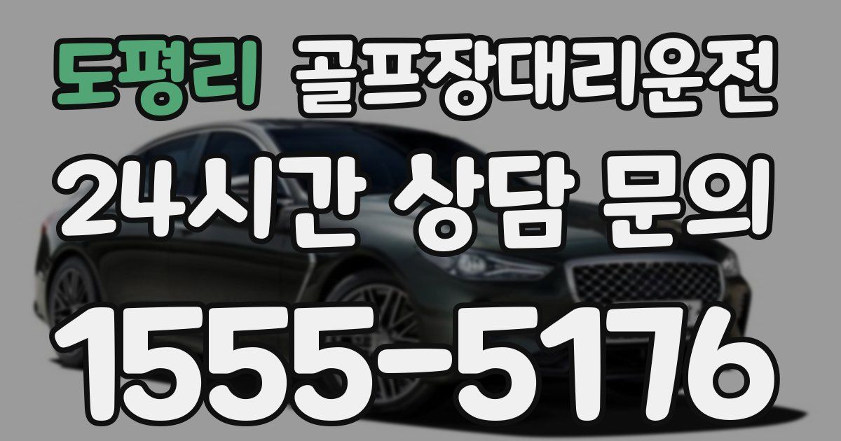 골프장대리운전 서비스