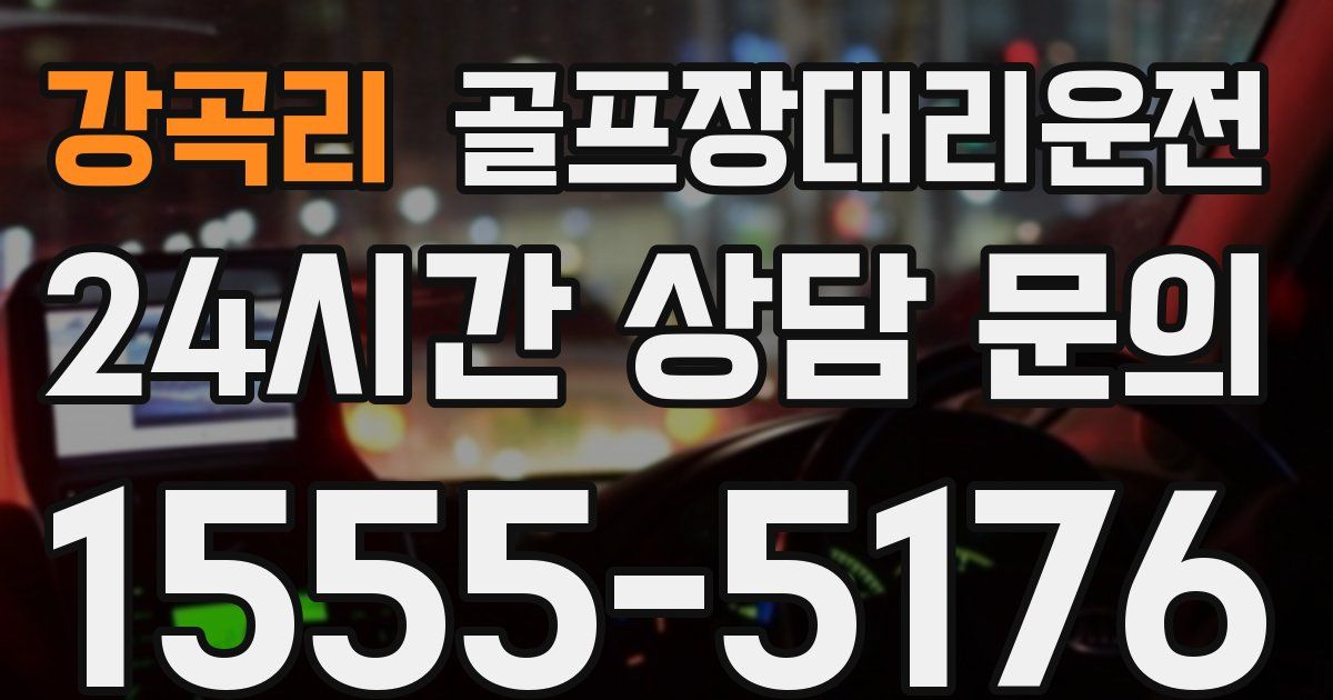 골프장대리운전 서비스