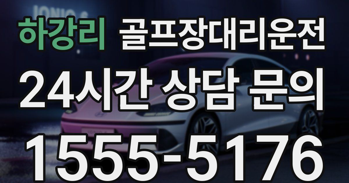 골프장대리운전 서비스