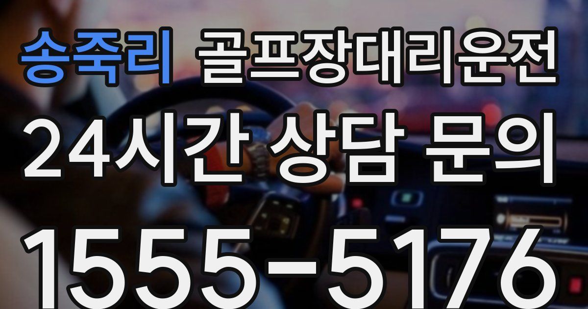 골프장대리운전 서비스