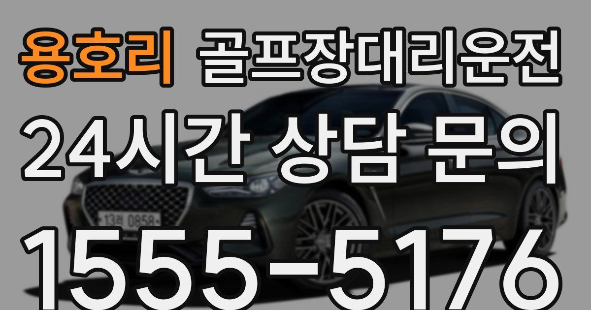 골프장대리운전 서비스