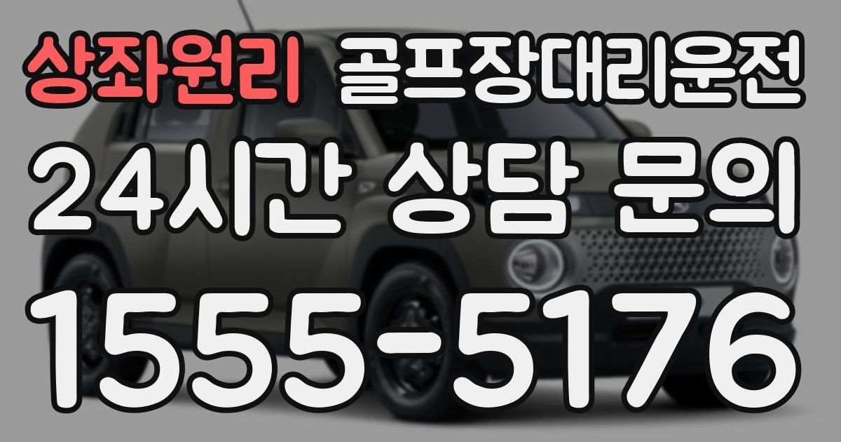 골프장대리운전 서비스
