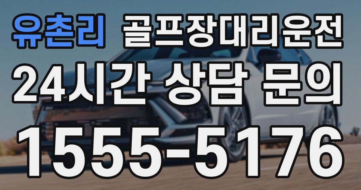 골프장대리운전 서비스