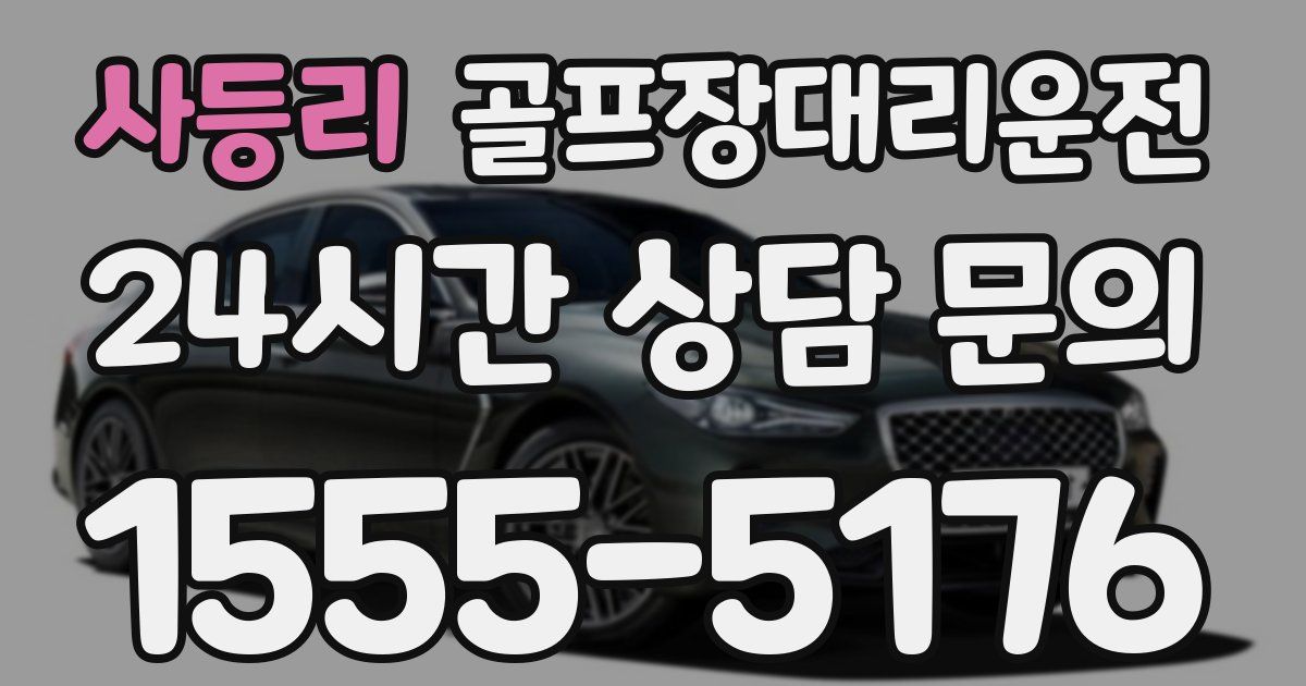 골프장대리운전 서비스