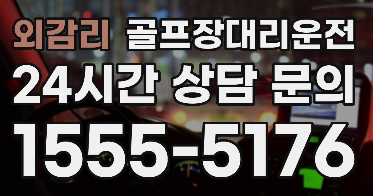 골프장대리운전 서비스