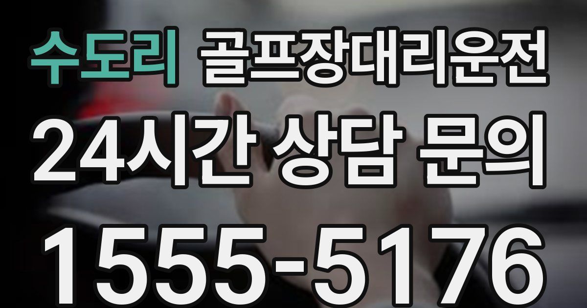 골프장대리운전 서비스