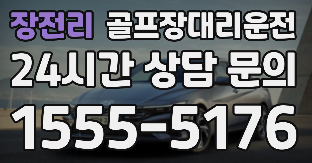 골프장대리운전 서비스