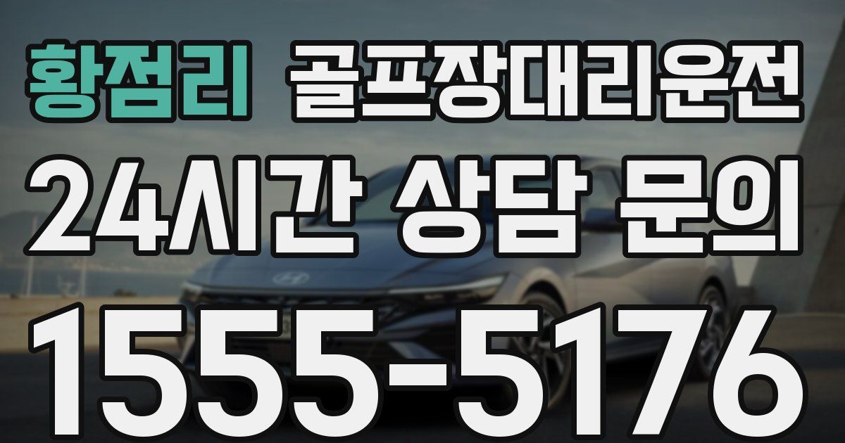 골프장대리운전 서비스