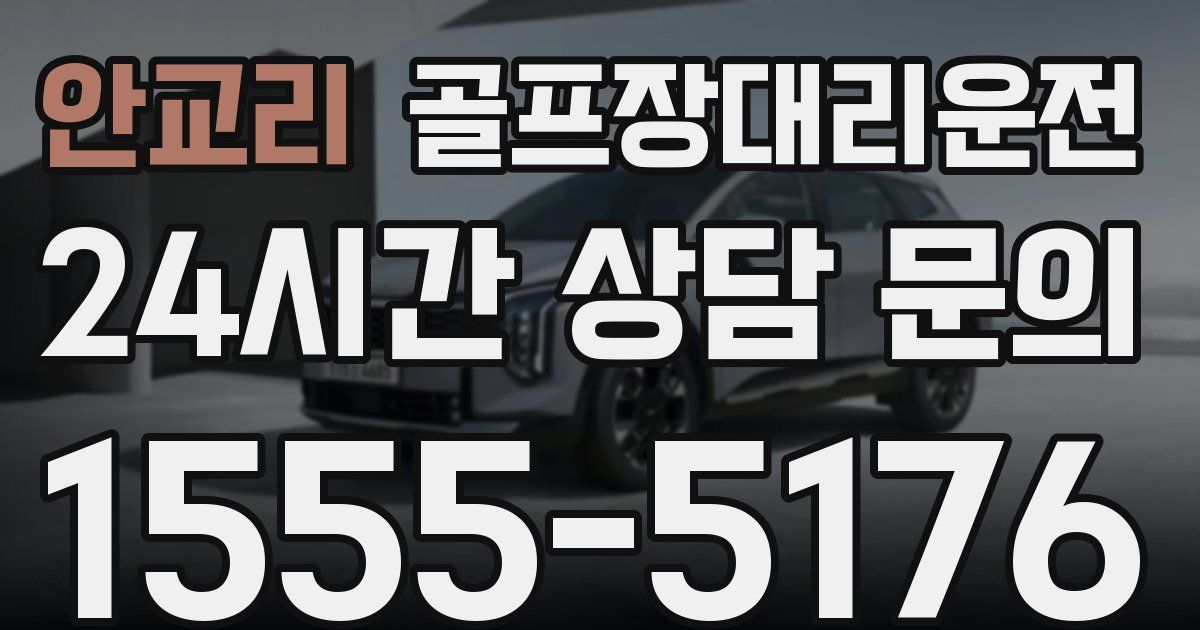골프장대리운전 서비스