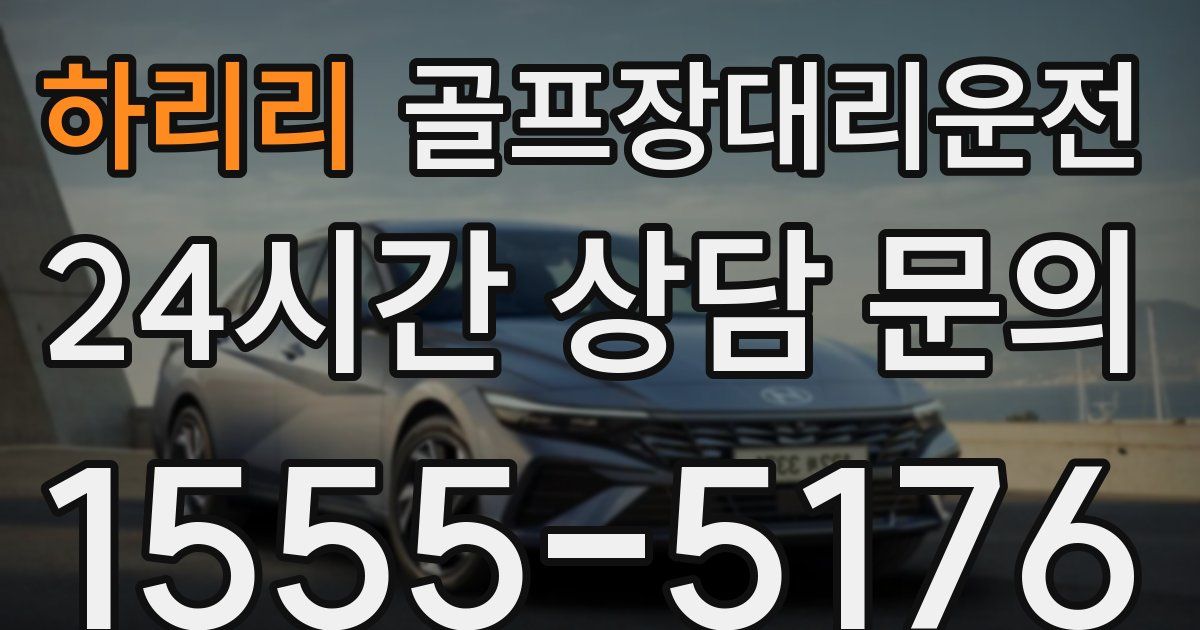 골프장대리운전 서비스