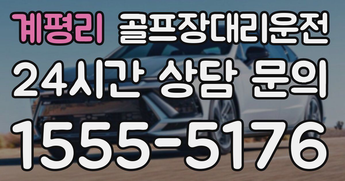 골프장대리운전 서비스