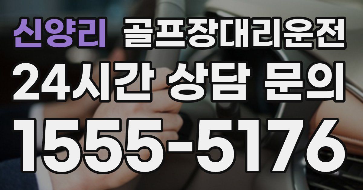 골프장대리운전 서비스