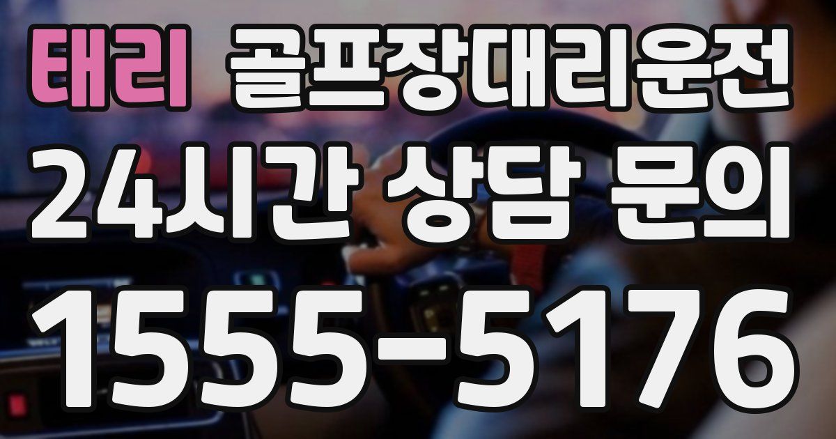 골프장대리운전 서비스