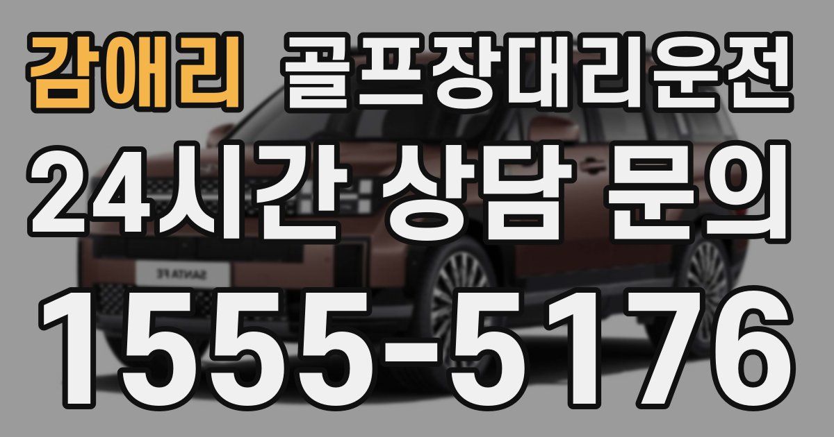 골프장대리운전 서비스