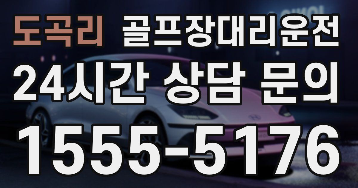 골프장대리운전 서비스