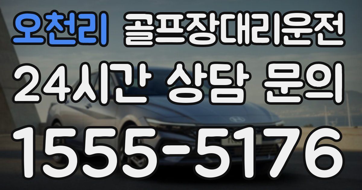 골프장대리운전 서비스