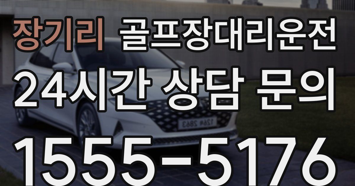 골프장대리운전 서비스