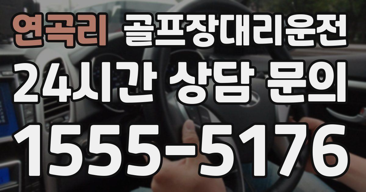골프장대리운전 서비스