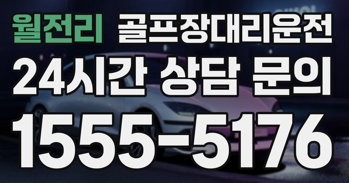 골프장대리운전 서비스
