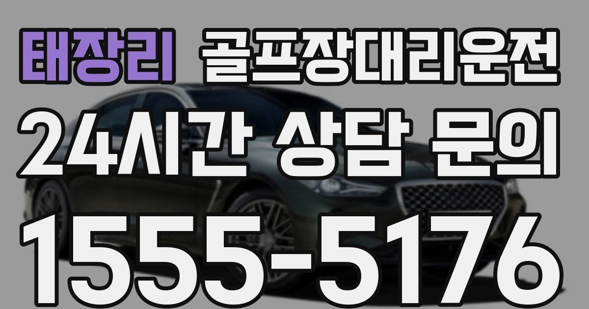 골프장대리운전 서비스