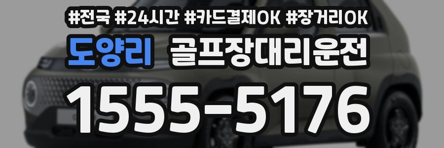 도양리 골프장대리운전