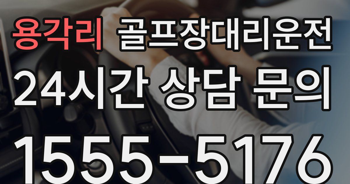 골프장대리운전 서비스