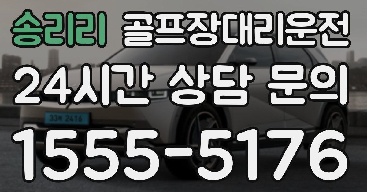 골프장대리운전 서비스