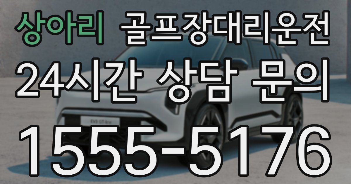 골프장대리운전 서비스