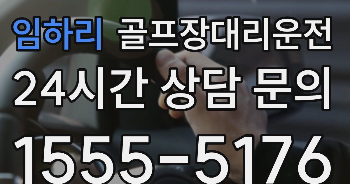 골프장대리운전 서비스