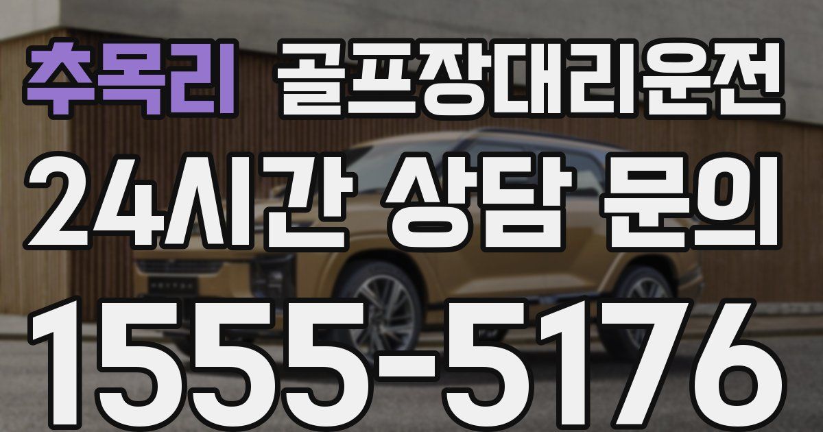 골프장대리운전 서비스